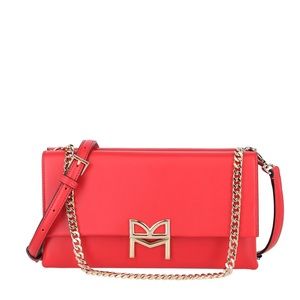 NWT Bruno Magli Crossbody Red Leather Bag MSRP $795 Made in Italy